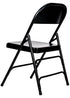 Black Metal Folding Chair (Per Chair Price Shown - Sold only in Quantities of 4)