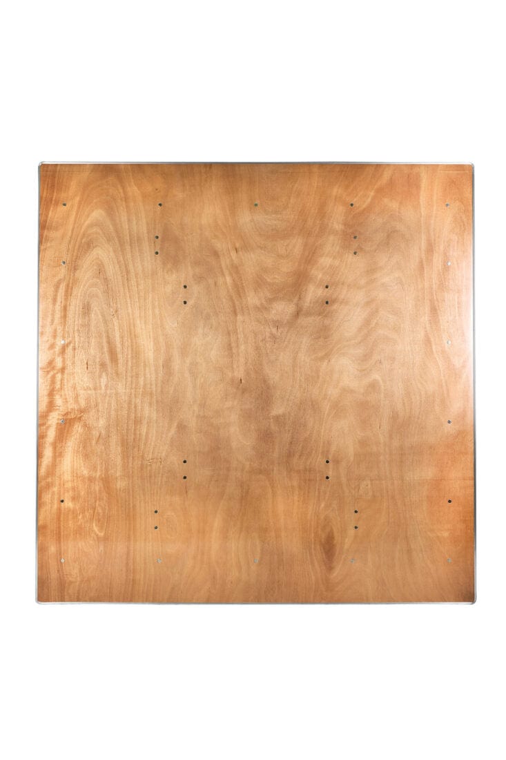 Chivari 72" x 72" (6 Foot) Square Heavy Duty Plywood Folding Table TPLYSQ72M-AX-T