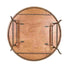 Chivari 60" (5 Foot) Round Heavy Duty Metal Edge Plywood Folding Banquet Table with Steel Skeleton TPLYRD60M-ST-AX