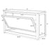 Chivari 6' Sage Green Portable Folding Bar with HPL Reversible Front, Top & Shelf BAR-FOLD-72KIT-SG-AX-T