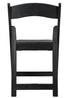 Black Brushed WoodGrain with Black Seat Resin Steel Skeleton™ Folding Chair