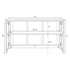 Chivari 6' White Portable Folding Bar with HPL Reversible Front, Top & Shelf BAR-FOLD-72KIT-WHT-AX-T