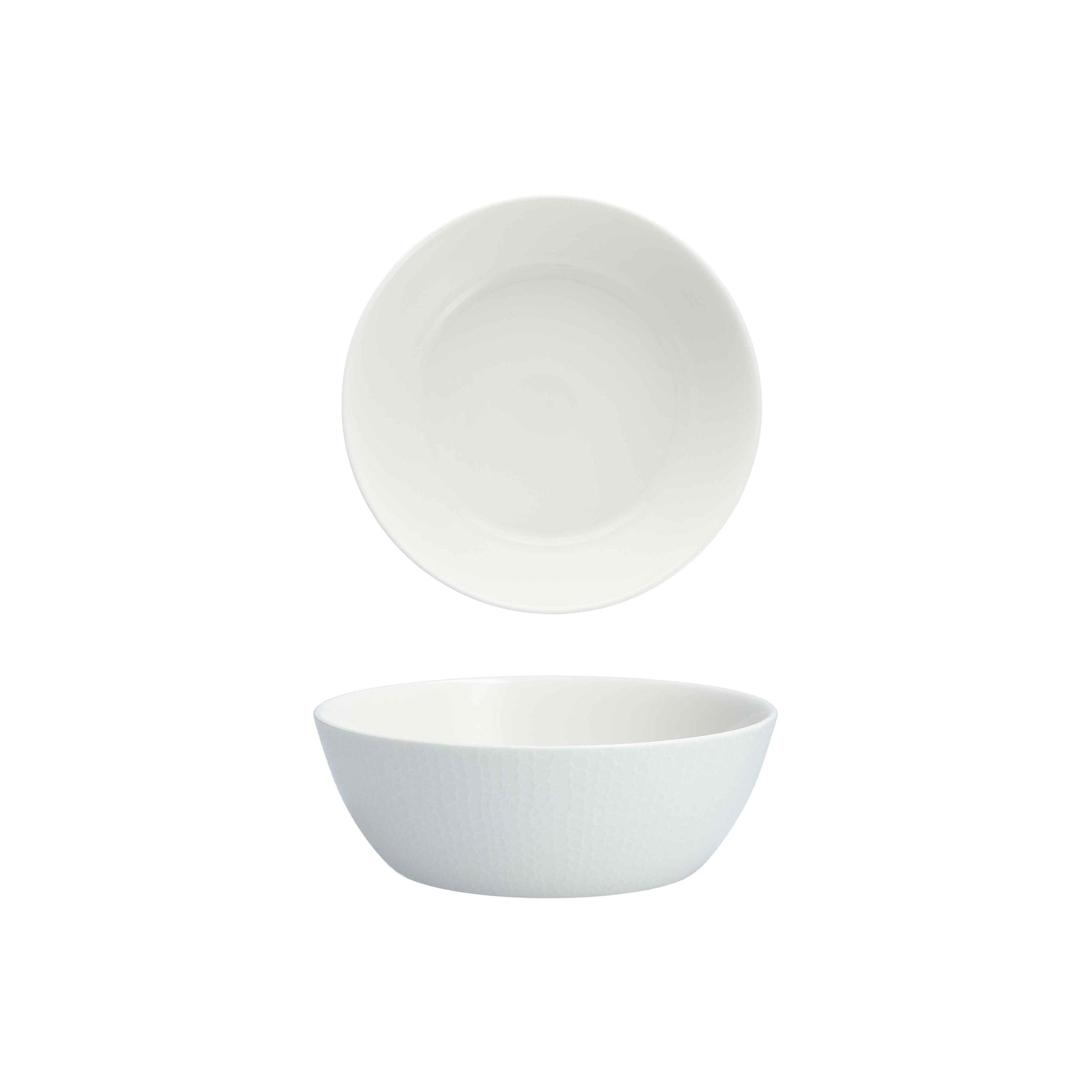 Zwiesel Fortessa Fortessa Amanda White Embossed Bowl 7