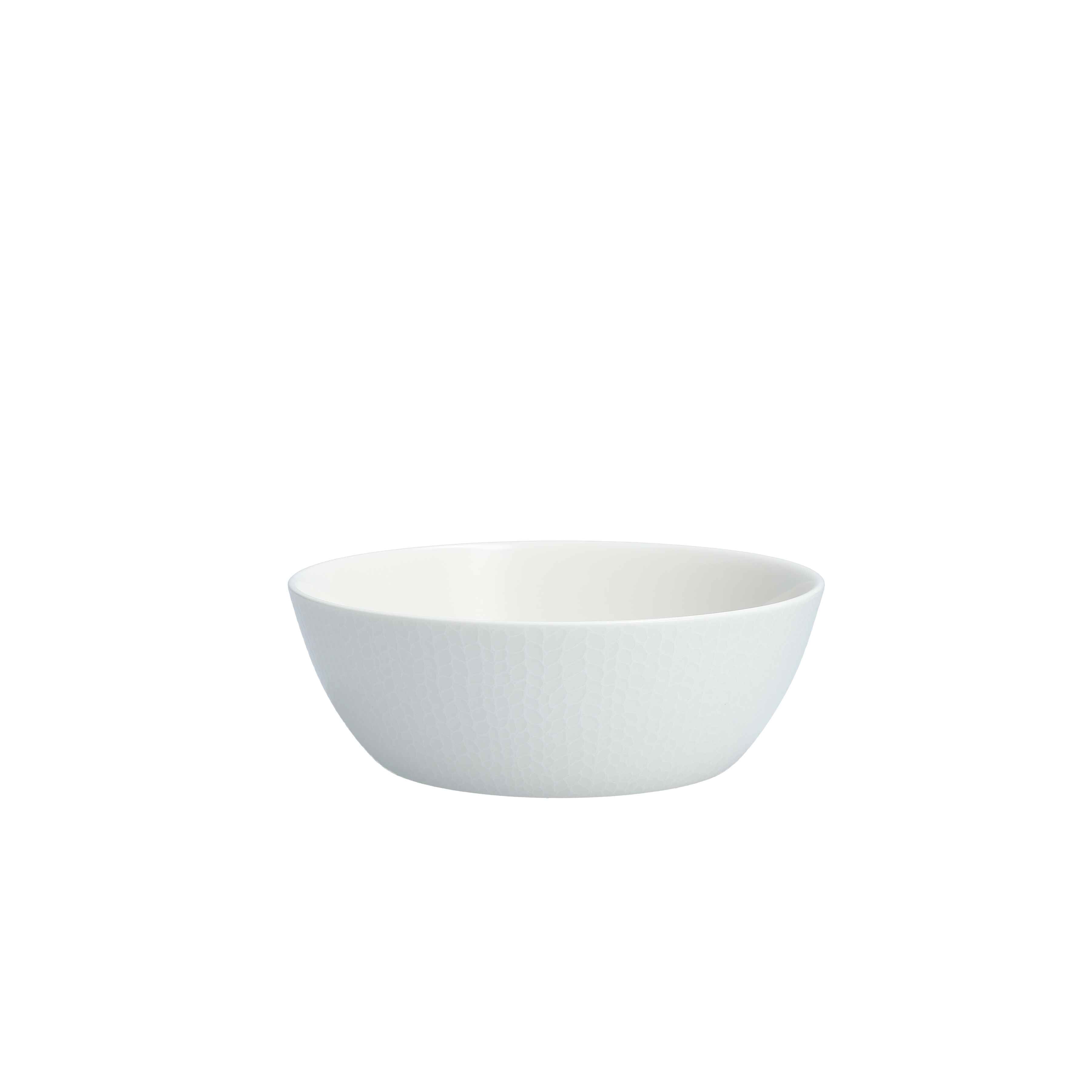 Zwiesel Fortessa Fortessa Amanda White Embossed Bowl 7" (20cm) 32oz - Case of 24 - 7000.FFD.04 ZFG-7000.FFD.04