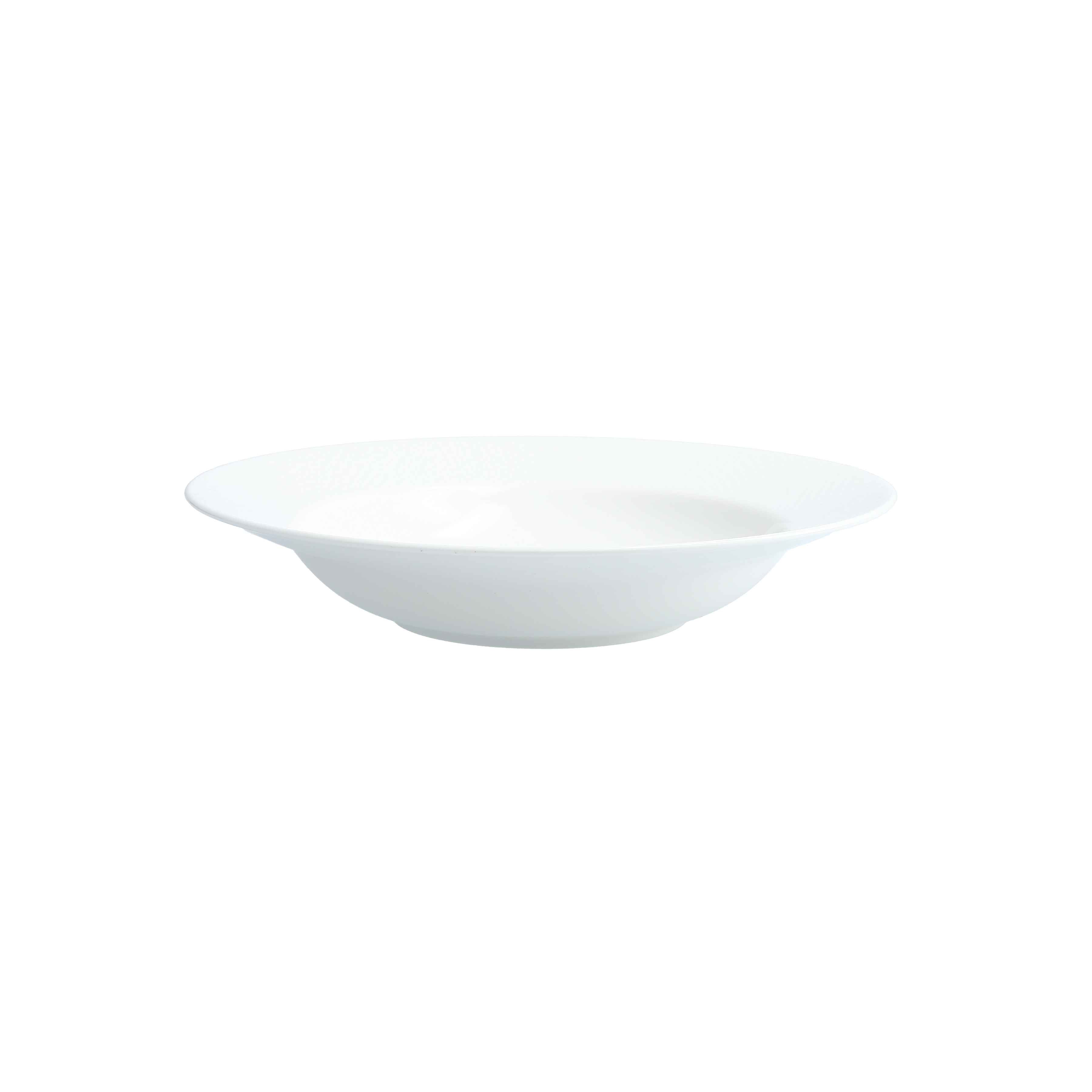 Zwiesel Fortessa Fortessa Amanda White Embossed Rim Soup 9.5" (24cm) 13oz (.4L) - Case of 24 - 7000.FFD.09 ZFG-7000.FFD.09
