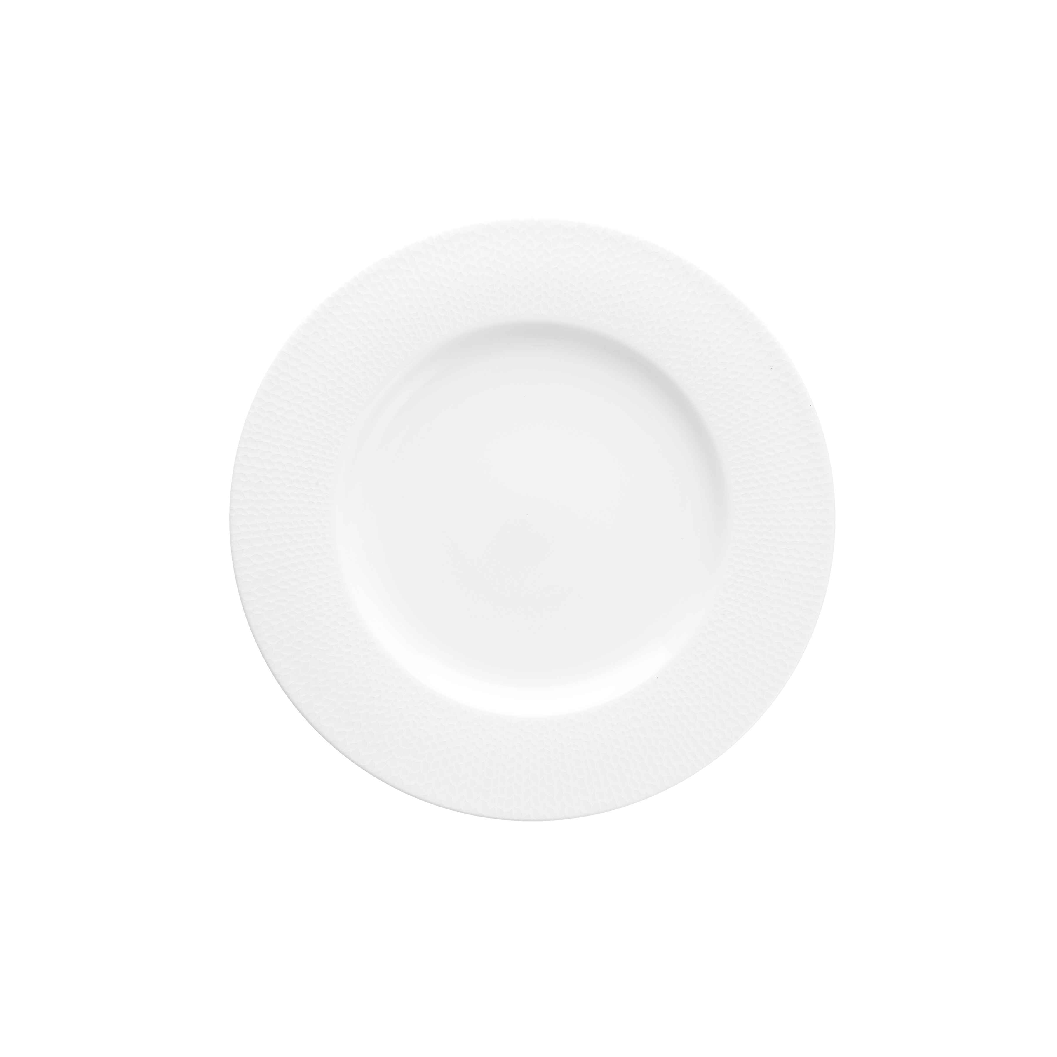 Zwiesel Fortessa Fortessa Amanda White Embossed Dinner Plate 10.75" (27cm) - Case of 24 - 7000.FFD.10 ZFG-7000.FFD.10