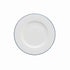 Zwiesel Fortessa Fortessa Amanda White Embossed w/ Blue Band Dinner Plate 10.75" (27cm - Case of 24 - 7004.FFD.10 ZFG-7004.FFD.10