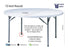 Chivari 72" (6 Foot) Round Steel Skeleton™ Plastic Table TPLSRD72-AX1-T