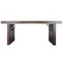 Chivari 72" x 30" Fruitwood  Farm Table Conversion Kit for Banquet Tables TFARMCKT7230-FTW-AX-T