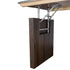 Chivari 72" x 30" Fruitwood  Farm Table Conversion Kit for Banquet Tables TFARMCKT7230-FTW-AX-T