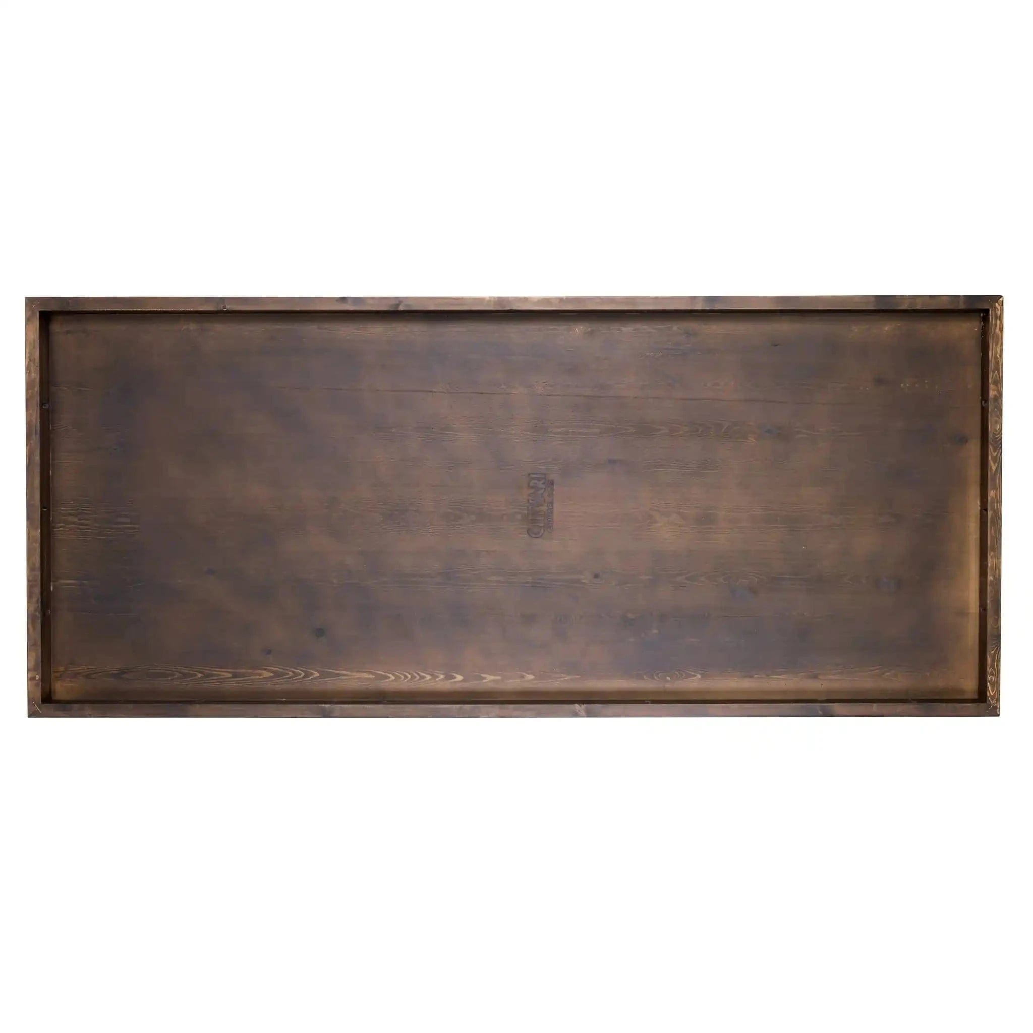 Chivari 72" x 30" Fruitwood  Farm Table Conversion Kit for Banquet Tables TFARMCKT7230-FTW-AX-T
