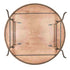 Chivari 72" (6 Foot) Round Heavy Duty Metal Edge Plywood Folding Banquet Table with Steel Skeleton TPLYRD72M-ST-AX