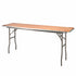 Chivari 72" x 18" (6 Foot) Rectangle Heavy Duty Plywood Folding Table with Steel Skeleton TPLYRT7218M-ST-AX