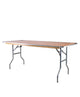 Chivari 72" x 30" (6 Foot) Rectangle CornerMax Plywood Folding Table TPLYRT7230M-MAX-AX-T