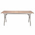 Chivari 72" x 30" (6 Foot) Rectangle Heavy Duty Plywood Folding Table with Steel Skeleton TPLYRT7230M-ST-AX