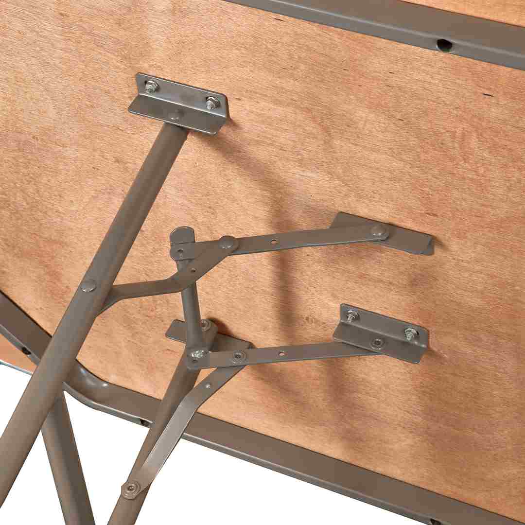 Chivari 72" x 30" (6 Foot) Rectangle Heavy Duty Plywood Folding Table with Steel Skeleton TPLYRT7230M-ST-AX