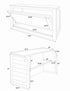 Chivari 7' Chestnut Portable Folding Bar with Reversible Front BAR-FOLD-84KTR-CHE-AX-T