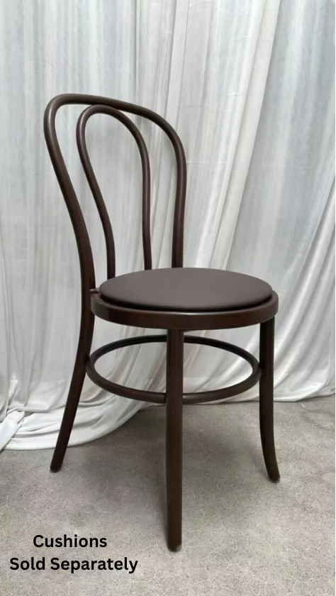 Chocolate Brown Resin Bentwood Festive Chair