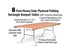 Chivari 96" x 18" (8 Foot) Rectangle Heavy Duty Plywood Folding Table TPLYRT9618M-AX-T