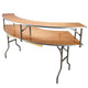 Chivari 7 Foot (84"x 12") Gray Serpentine Plywood Bar Top Buffet Riser BARPLYSERP84MG-AX-T