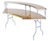Chivari 7 Foot (84"x12") Serpentine Plywood Bar Top Buffet Riser BARPLYSERP84M-AX-T