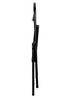 Chivari 100 Black Metal Folding Chairs + 12 Plastic Round Table Kit CFMBL-100-12RD-KT