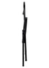 Chivari 100 Black Metal Folding Chairs + 12 Plastic Round Table Kit CFMBL-100-12RD-KT