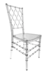 Clear Thick Seat Unassembled Diamond Resin Chiavari Chair (Per Chair Price Shown - Sold only in Quantities of 4)