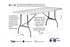 Chivari 96" x 30" (8 Foot) White Rectangle Plastic Table TPLSRT9630-LF-T