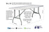 96" x 30" (8 Foot) White Rectangle Plastic Table
