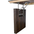 Chivari 96" x 30" Fruitwood Farm Table Conversion Kit for Banquet Tables TFARMCKT9630-FTW-AX-T
