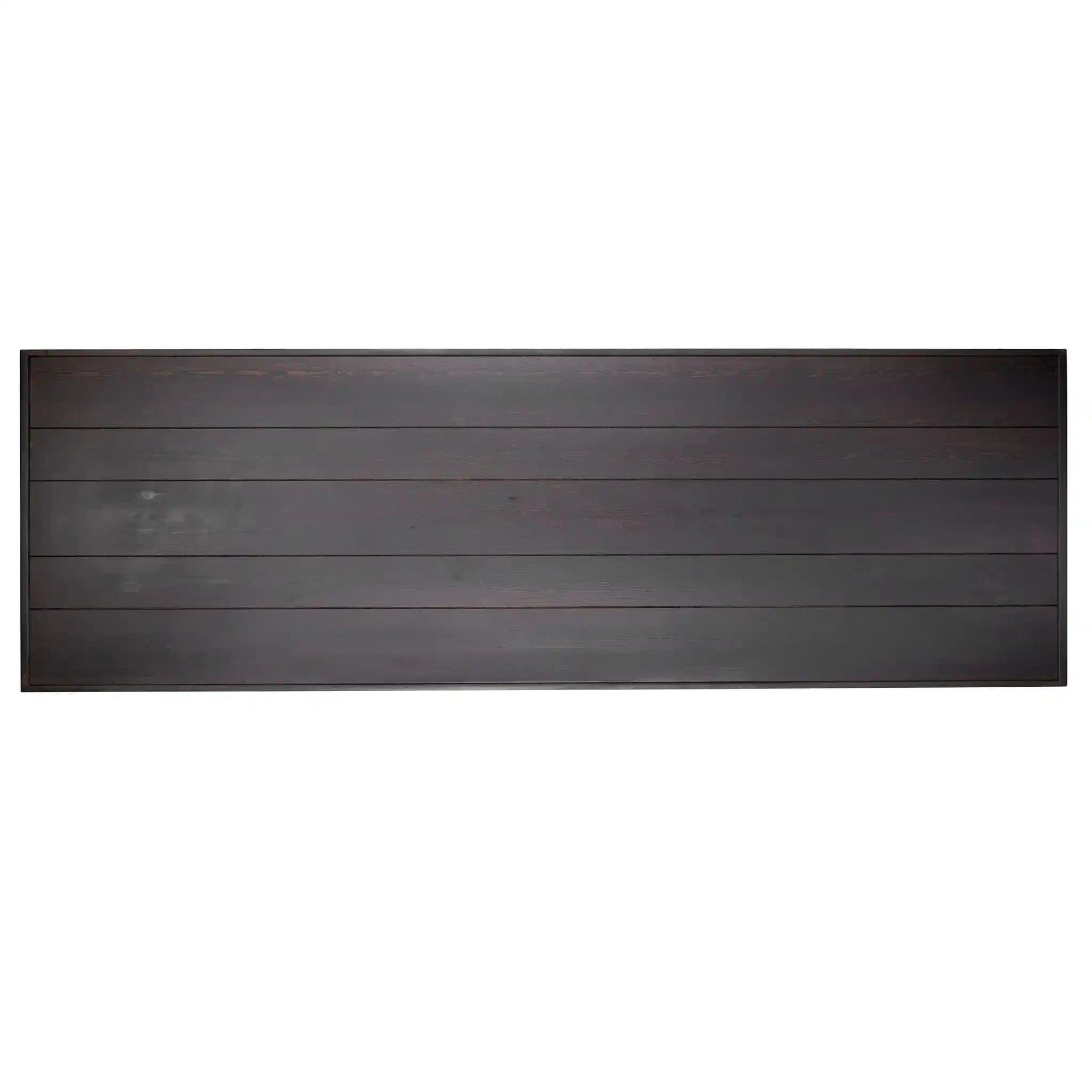 Chivari 96" x 30" Fruitwood Farm Table Conversion Kit for Banquet Tables TFARMCKT9630-FTW-AX-T