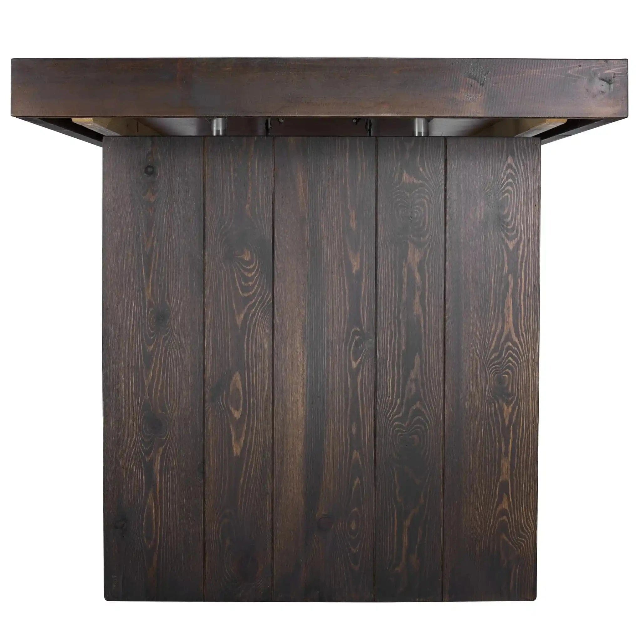 Chivari 96" x 30" Fruitwood Farm Table Conversion Kit for Banquet Tables TFARMCKT9630-FTW-AX-T