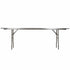 Chivari 96" x 18" (8 Foot) Rectangle Heavy Duty Plywood Folding Table with Steel Skeleton TPLYRT9618M-ST-AX