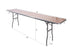 Chivari 96" x 18" (8 Foot) Rectangle Heavy Duty Plywood Folding Table with Steel Skeleton TPLYRT9618M-ST-AX
