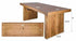 Chivari 96" x 40" Chestnut Finish Farm Table Conversion Kit for 96" x 30" Banquet Tables TFARMCKT9640-CHT-AX-T