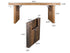 Chivari 96" x 30" Fruitwood Farm Table Conversion Kit for Banquet Tables TFARMCKT9630-FTW-AX-T