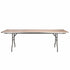 Chivari 96" x 30" (8 Foot) Rectangle Plywood Folding Table with Steel Skeleton™ TPLYRT9630M-ST-AX