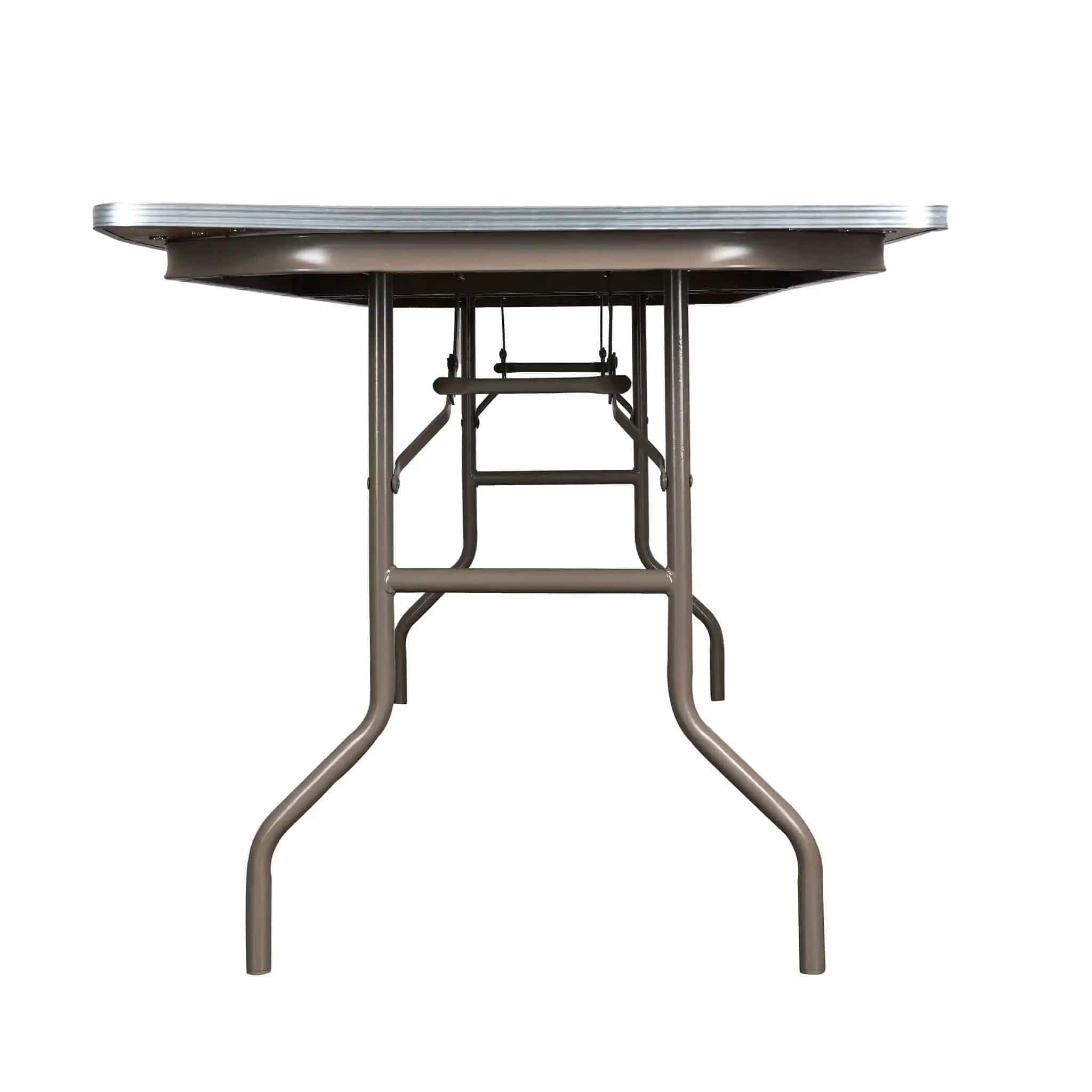 Chivari 96" x 30" (8 Foot) Rectangle Plywood Folding Table with Steel Skeleton™ TPLYRT9630M-ST-AX