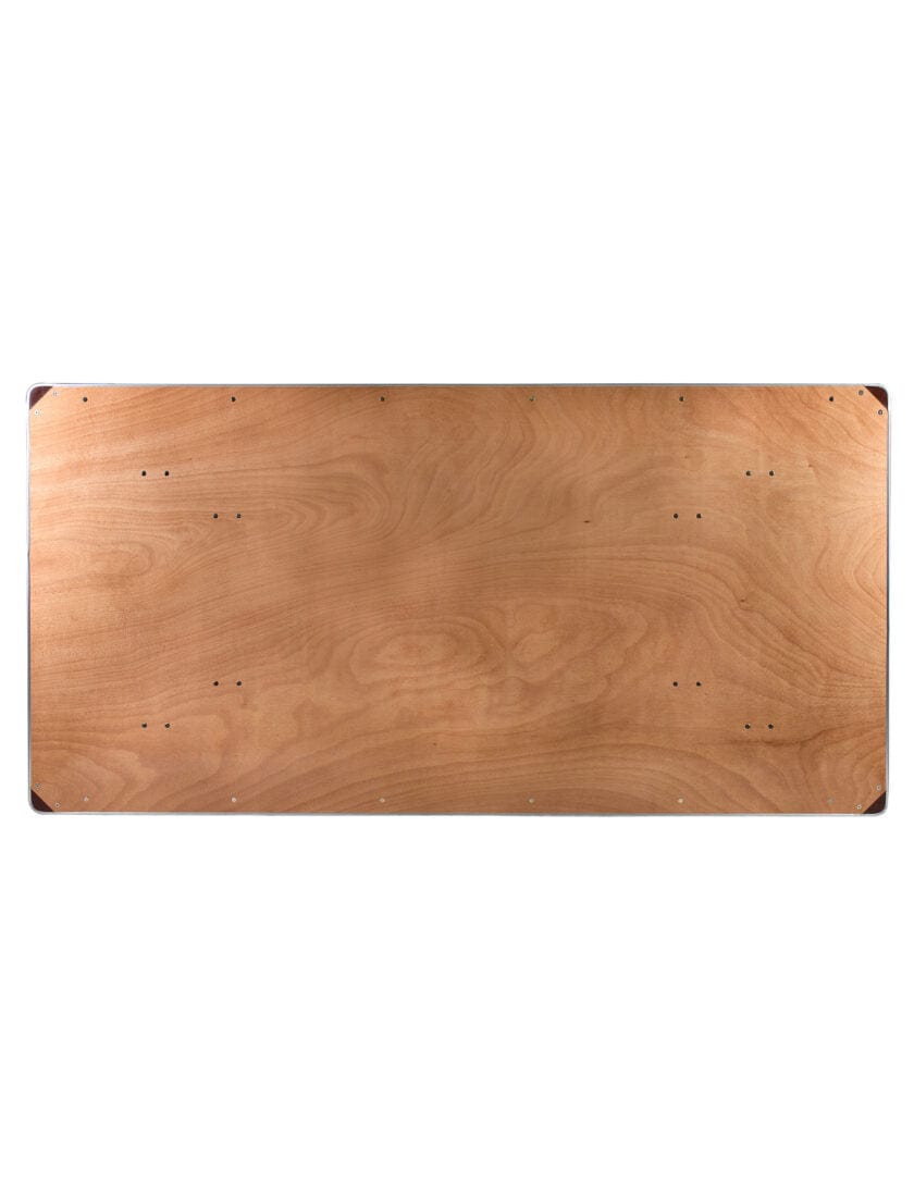 Chivari 96" x 48" (8 Foot) Rectangle CornerMax Plywood Folding Table TPLYRT9648M-MAX-AX-T