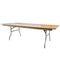 Chivari 96" x 48" (8 Foot) Rectangle Heavy Duty Plywood Folding Table TPLYRT9648V-AX-T