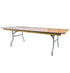 Chivari 96" x 48" (8 Foot) Rectangle Heavy Duty Plywood Folding Table TPLYRT9648V-AX-T