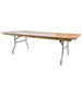 Chivari 96" x 48" (8 Foot) Rectangle Heavy Duty Plywood Folding Table TPLYRT9648V-AX-T