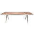 Chivari 96" x 48" (8 Foot) Rectangle Plywood Folding Table with Steel Skeleton TPLYRT9648M-ST-AX