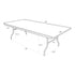 Chivari 96" x 48" (8 Foot) Rectangle Heavy Duty Plywood Folding Table TPLYRT9648VG-AX-T