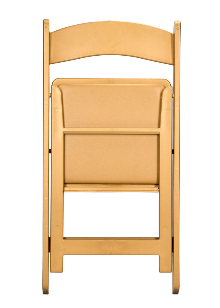 Bullion Gold with Gold Seat Resin Steel Skeleton™ Folding Chair