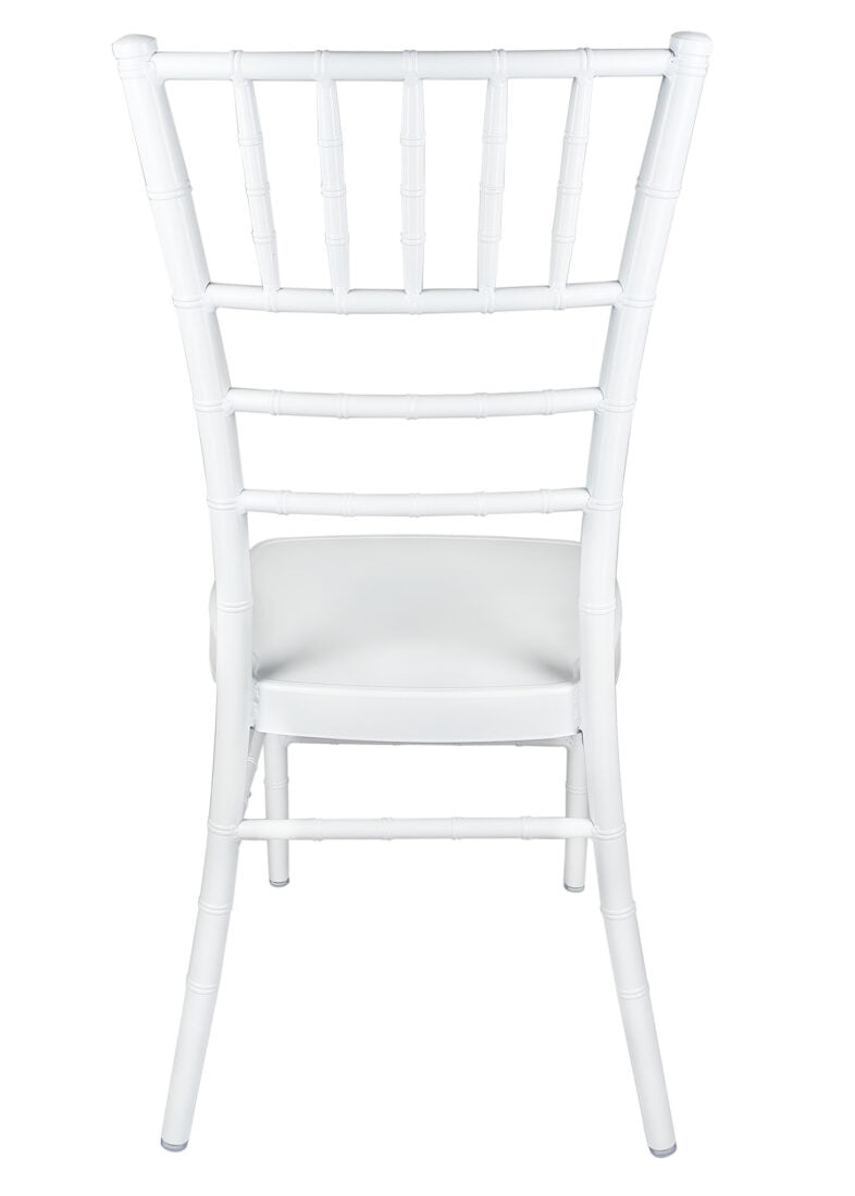 White Aluminum Chiavari Chair by Chivari back CCAW-AX-T