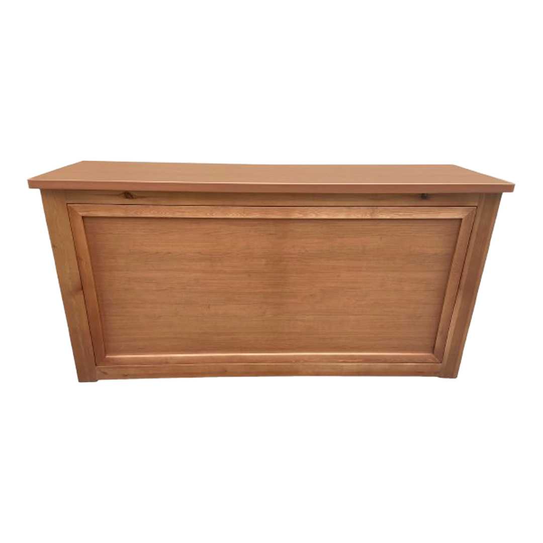 Chivari 7' Chestnut Portable Folding Bar with Reversible Front BAR-FOLD-84KTR-CHE-AX-T