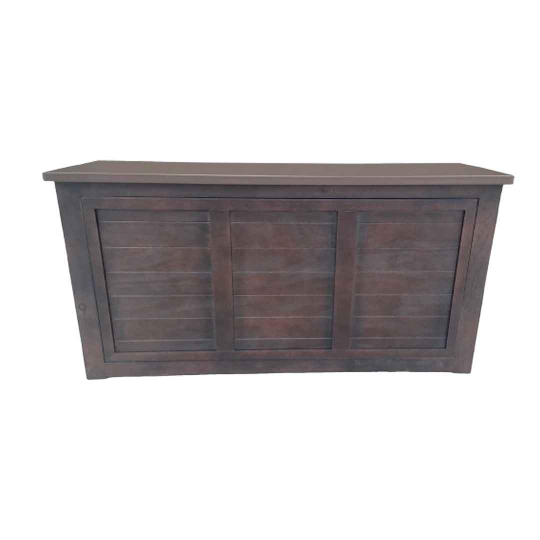 Chivari 7' Fruitwood Portable Folding Bar with Reversible Front BAR-FOLD-84KTR-FRT-AX-T