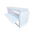 Chivari 7' White Portable Folding Bar with Reversible Front BAR-FOLD-84KTR-WHT-AX-T